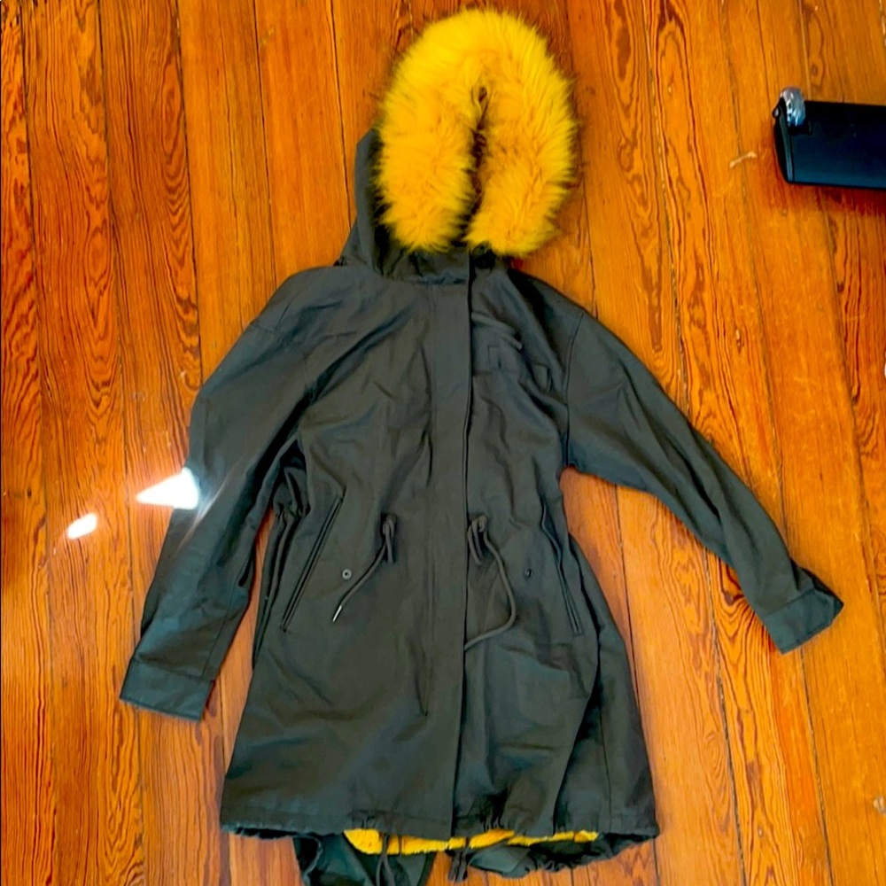 Zara Parka Jacket w/Fun trim